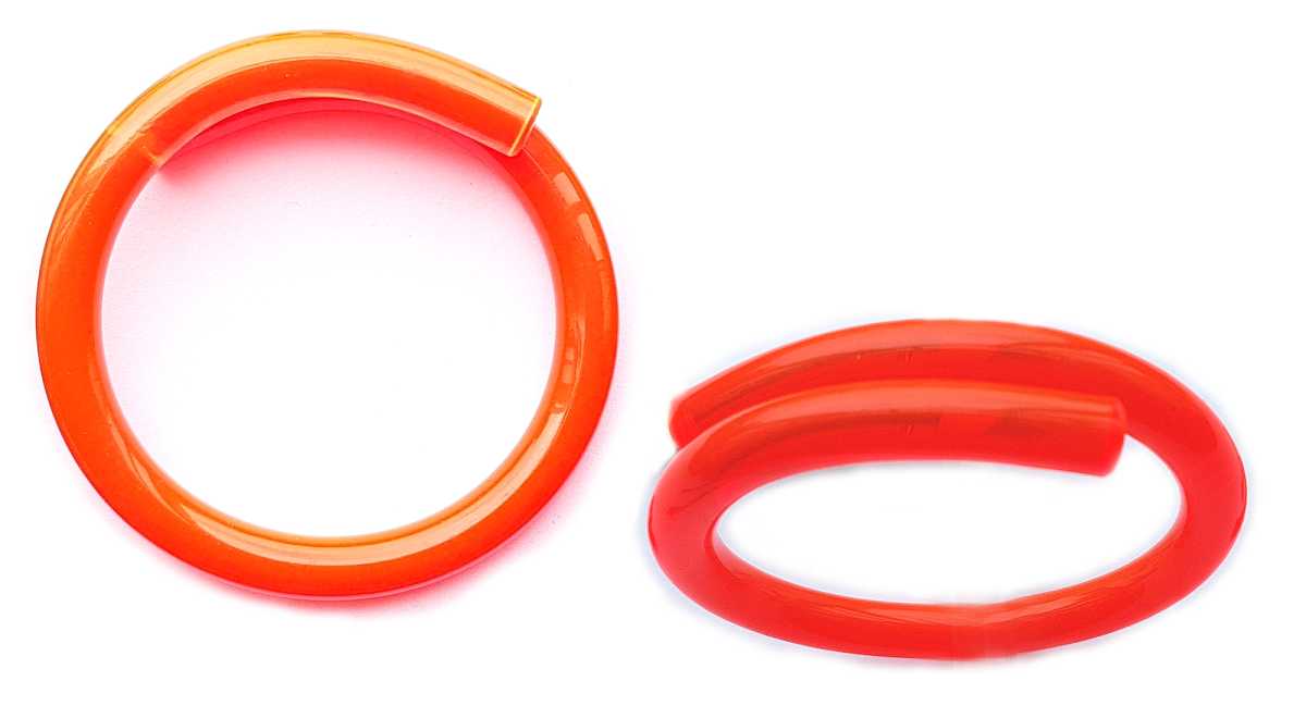 Set Schwarzlicht Schmuck Rot